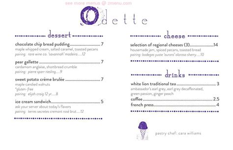 odette florence menu|Odette Florence, AL Menu (Updated: May 2024)